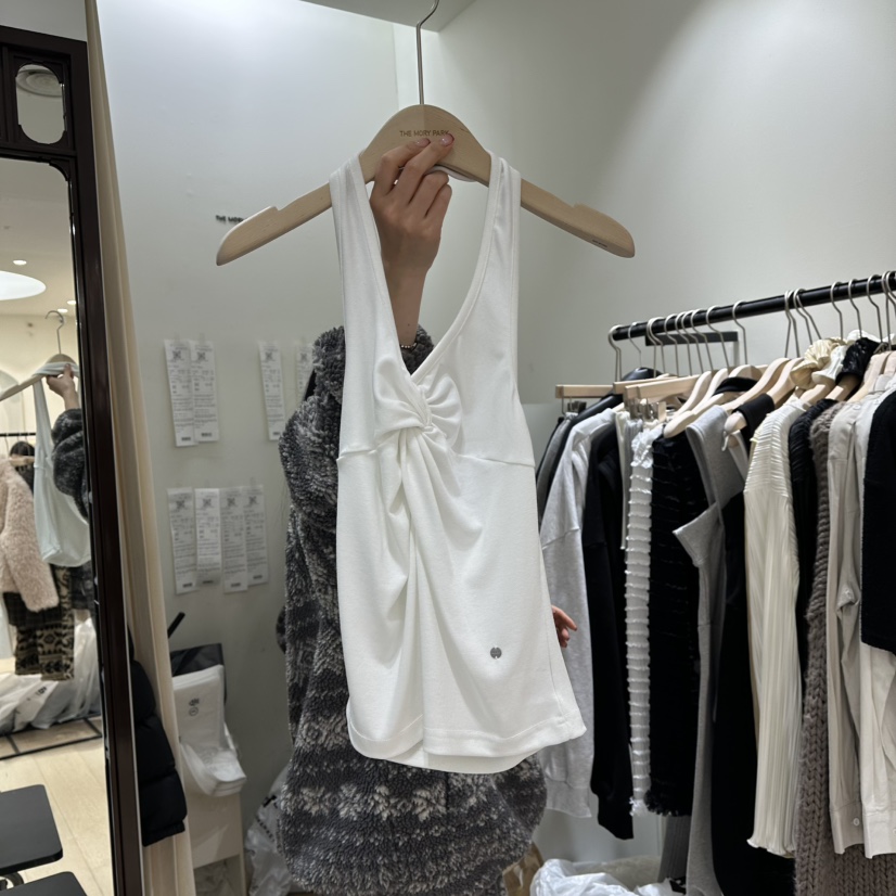 THEMORYPARK東大門㊣實拍女裝新款人氣25秋冬時尚吊帶背心春款THE MORY PARK吊帶/背心圖色1