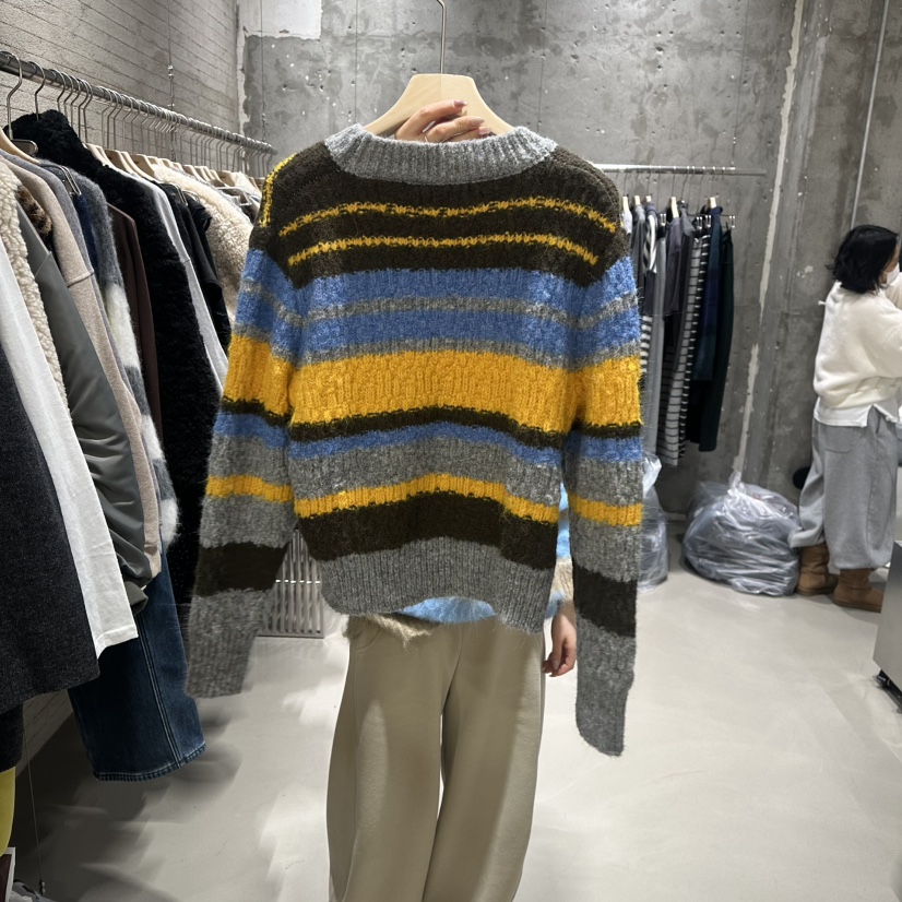 JUNI韓國直郵㊣女士新品職業25秋冬時尚人氣休閑熱賣針織衫my juni針織衫