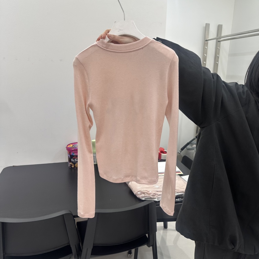 VISUAL SPACE東大門㊣實拍女裝新品推薦時尚25秋冬長袖T恤春款VISUAL SPACE長袖T恤