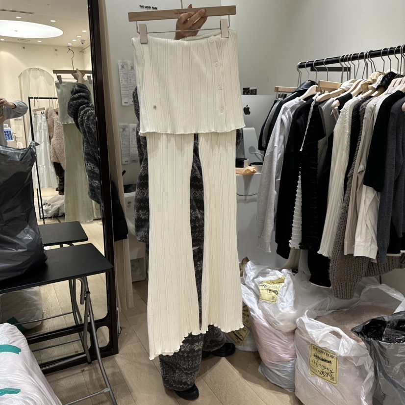 THEMORYPARK韓國代購㊣女士新品熱賣25秋冬時尚人氣裙褲春款THE MORY PARK裙褲圖色1