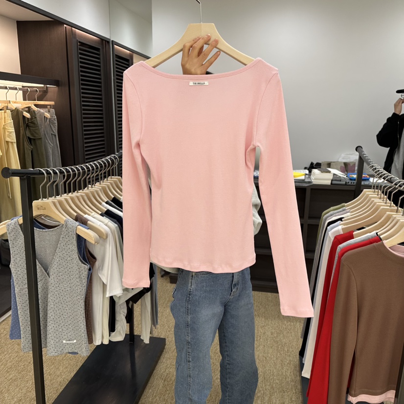 BRELLIN韓國代購㊣女裝新品時尚25秋冬休閑推薦長袖T恤春款BRELLIN長袖T恤