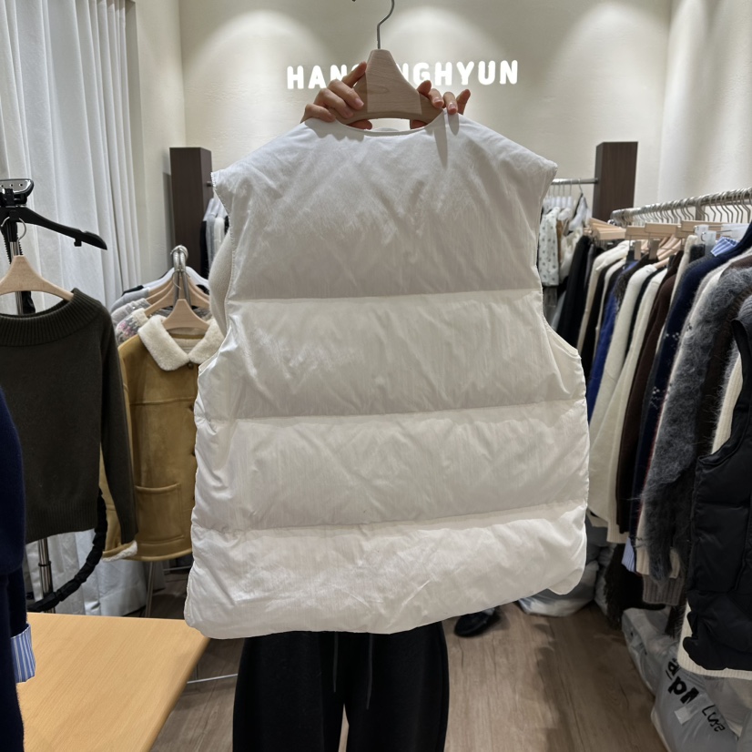 HANSUNGHYUN東大門㊣直郵女士新品時尚人氣馬甲春款填充鴨絨HANSUNGHYUN馬甲