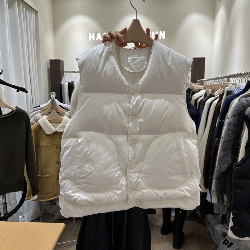HANSUNGHYUN東大門㊣直郵女士新品時尚人氣馬甲春款填充鴨絨HANSUNGHYUN馬甲圖色1
