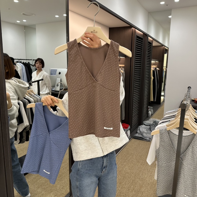 BRELLIN韓國代購㊣女裝新款推薦休閑25秋冬熱賣吊帶背心春款BRELLIN吊帶/背心圖色2