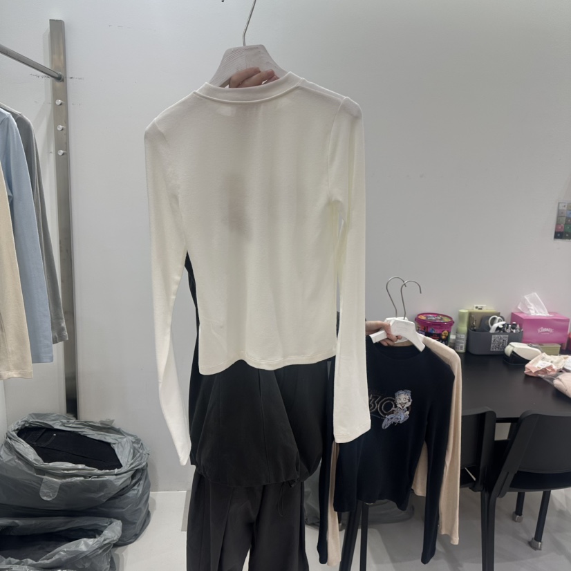 VISUAL SPACE東大門㊣代購女士新款時尚職業休閑長袖T恤春款VISUAL SPACE長袖T恤