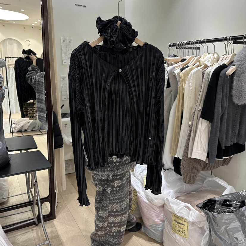 THEMORYPARK東大門㊣直郵女士新品熱賣休閑套裝春款套裝褶裥THE MORY PARK套裝圖色2