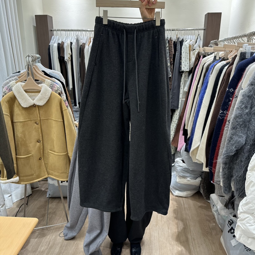 HANSUNGHYUN東大門㊣直郵女士新品熱賣25秋冬休閑褲加絨春款HANSUNGHYUN休閑褲圖色3