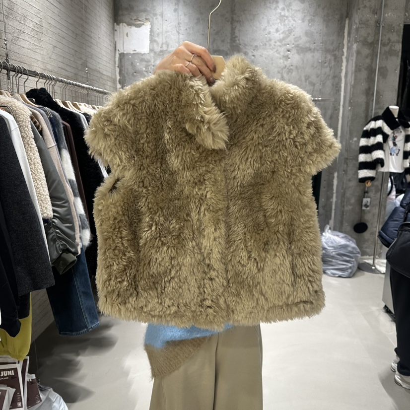 JUNI韓國直郵㊣女士新品推薦熱賣職業25秋冬時尚休閑人氣馬甲my juni馬甲圖色2