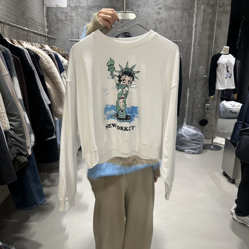 JUNI東大門㊣代購女裝新款25秋冬熱賣推薦職業休閑衛衣加絨my juni衛衣圖色1