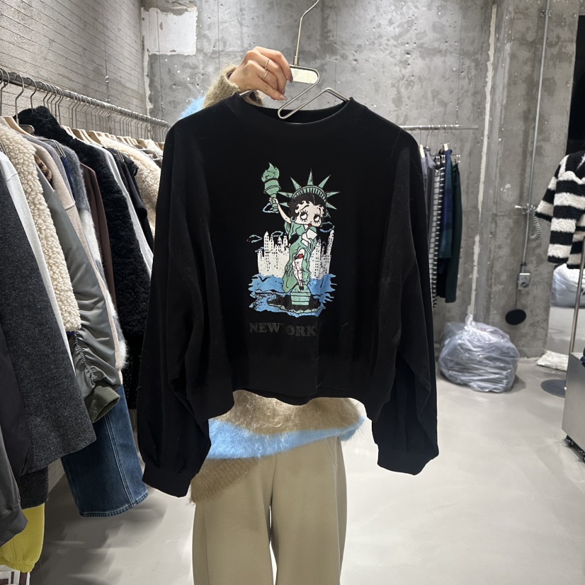 JUNI東大門㊣代購女裝新款25秋冬熱賣推薦職業休閑衛衣加絨my juni衛衣圖色3