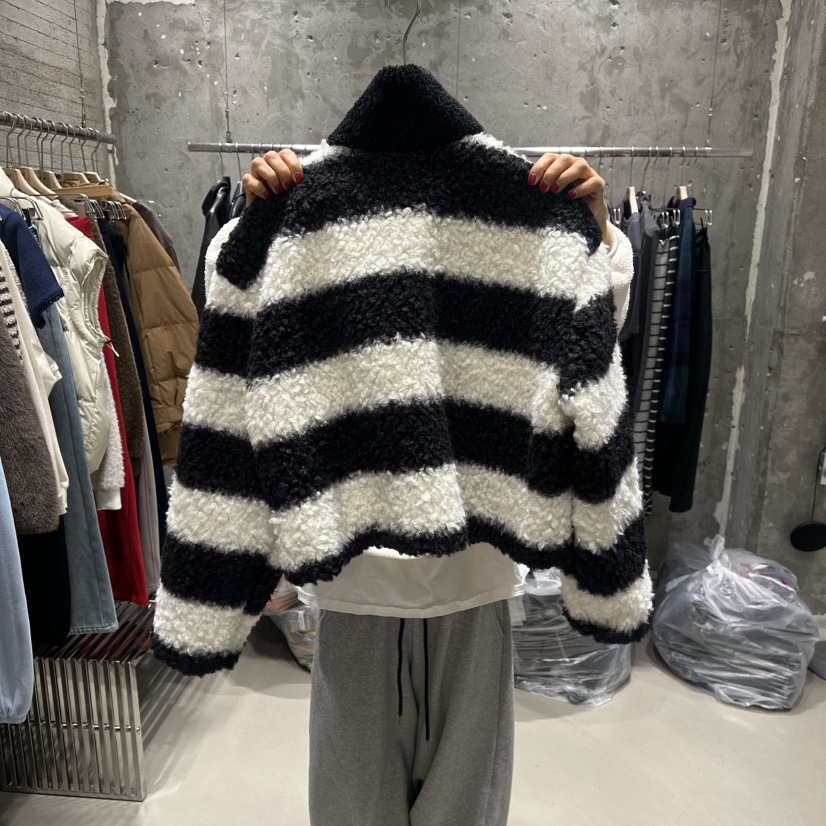 JUNI東大門㊣代購女裝新品推薦熱賣25秋冬休閑人氣夾克皮草my juni夾克