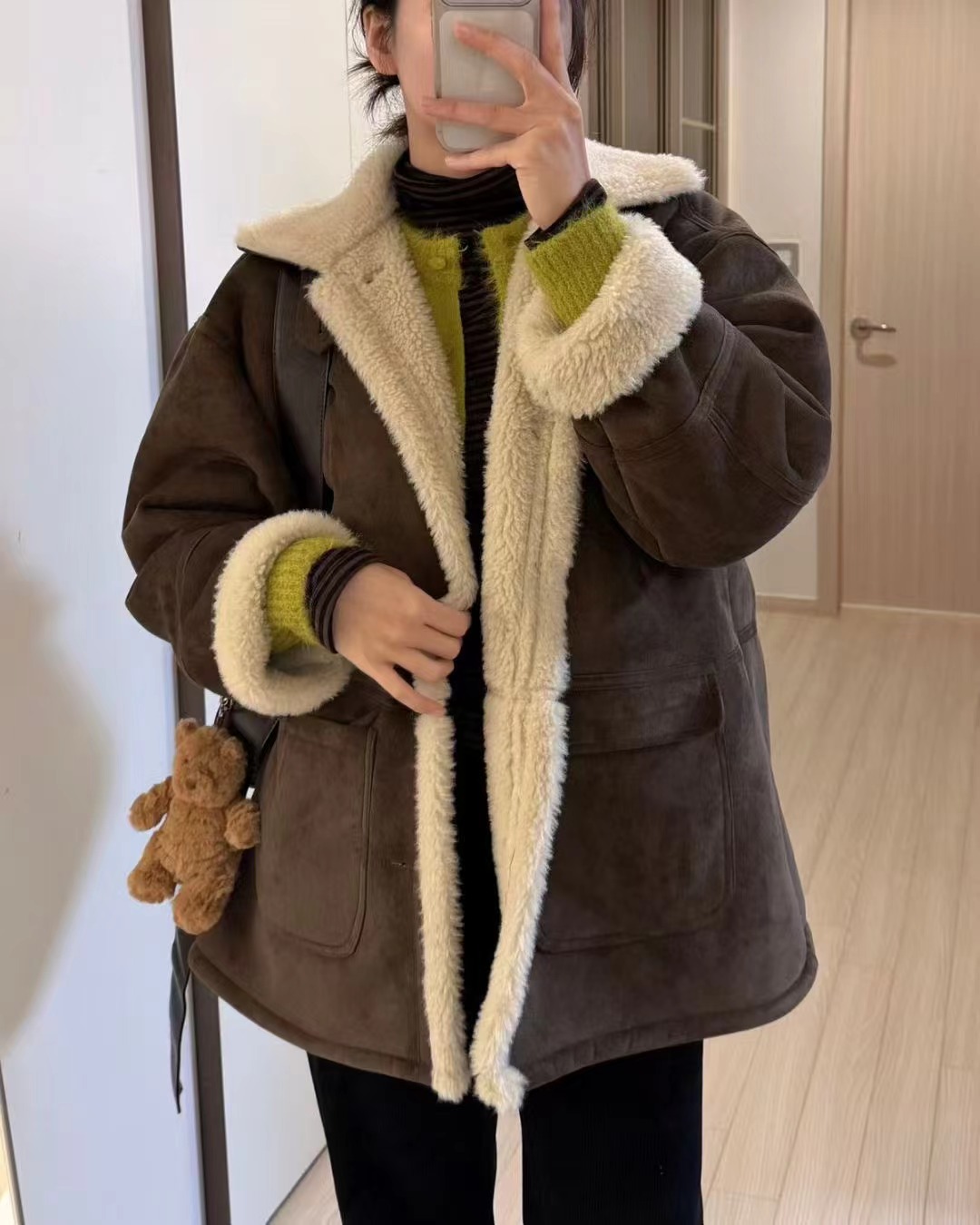 PEPPER 페페㊣東大門代購女裝新款職業休閑人氣熱賣短款大衣PEPPER-SEOUL短款大衣