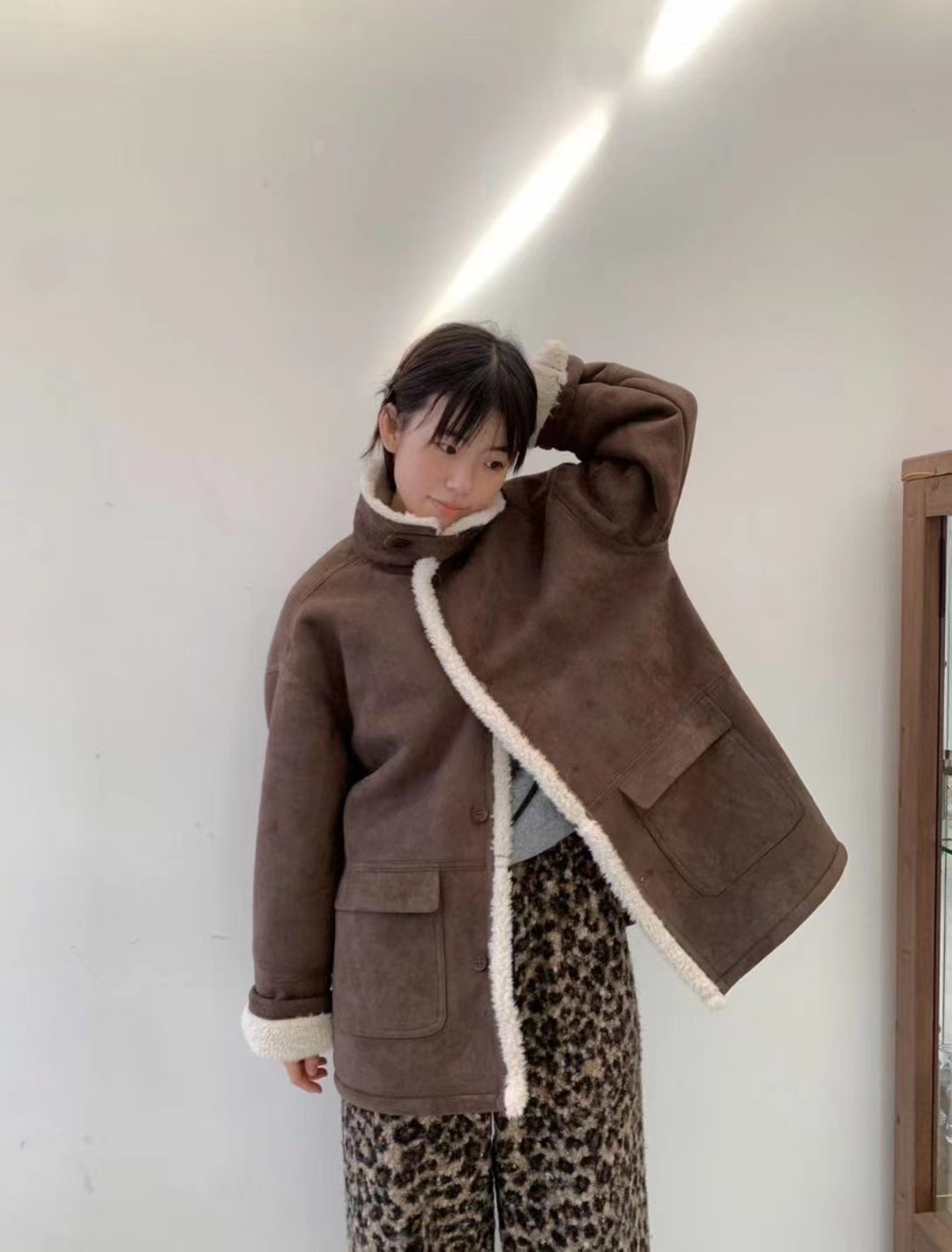 PEPPER 페페㊣東大門代購女裝新款職業休閑人氣熱賣短款大衣PEPPER-SEOUL短款大衣