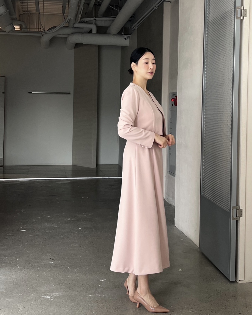 VERNI韓國直郵㊣女裝新款熱賣推薦休閑人氣時尚連衣裙含腰帶VERNI連衣裙