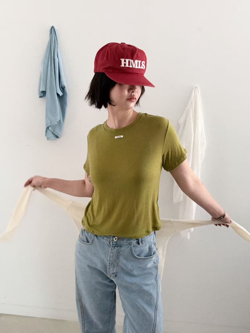 OLI SEOUL韓國直郵㊣女裝新品熱賣推薦時尚26春夏休閑人氣T恤OLI SEOULT恤