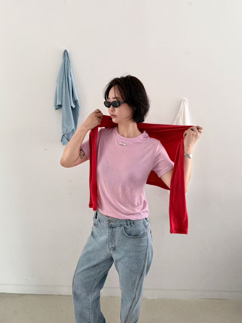 OLI SEOUL韓國直郵㊣女裝新品熱賣推薦時尚26春夏休閑人氣T恤OLI SEOULT恤