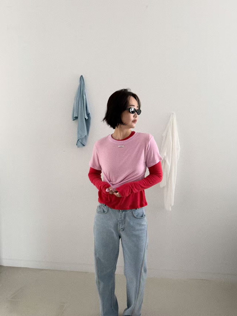 OLI SEOUL韓國直郵㊣女裝新品熱賣推薦時尚26春夏休閑人氣T恤OLI SEOULT恤