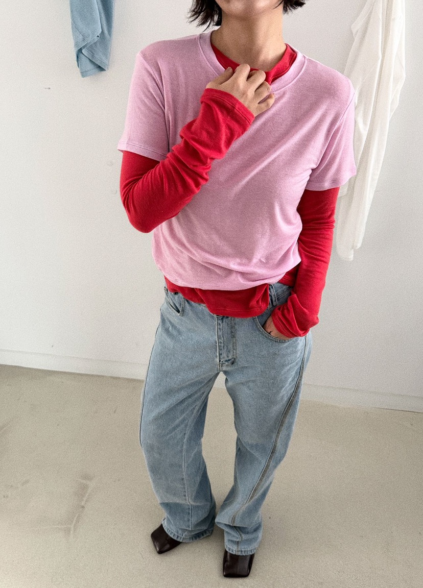 OLI SEOUL韓國直郵㊣女裝新品熱賣推薦時尚26春夏休閑人氣T恤OLI SEOULT恤