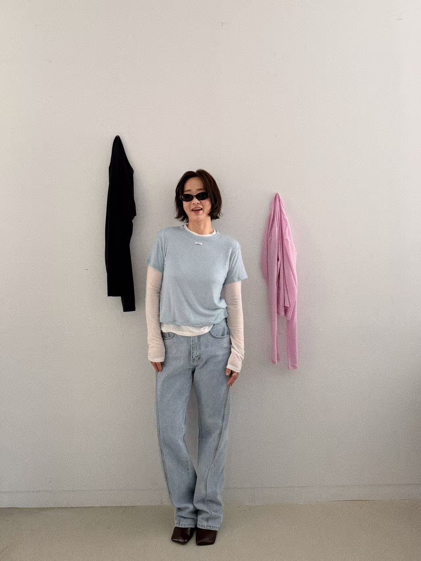 OLI SEOUL韓國直郵㊣女裝新品熱賣推薦時尚26春夏休閑人氣T恤OLI SEOULT恤