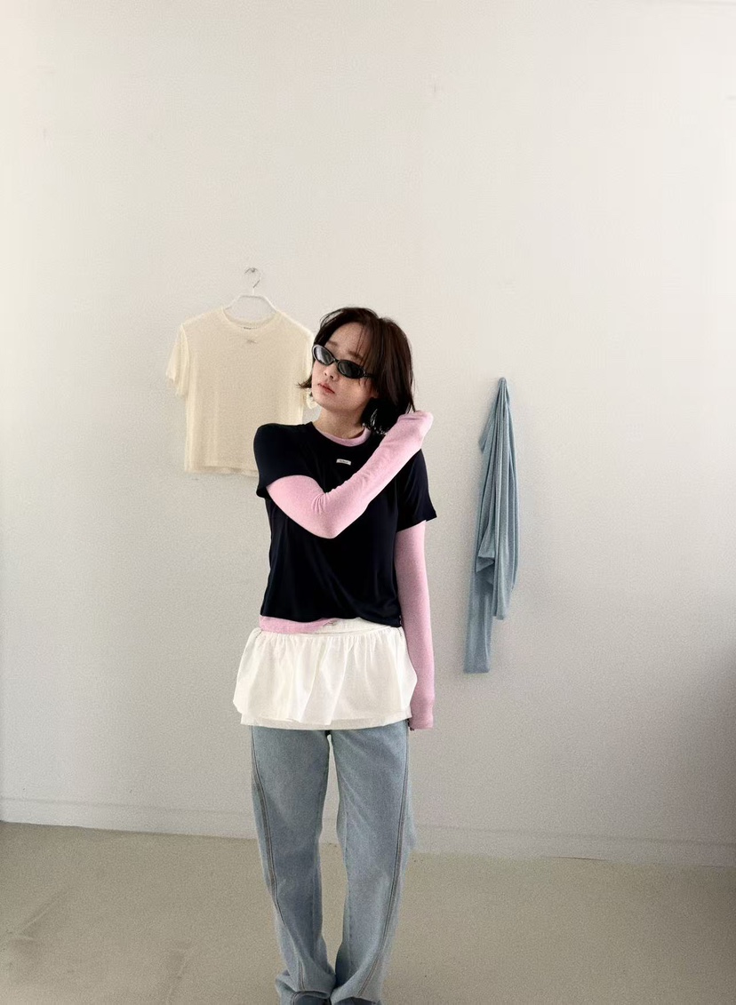 OLI SEOUL韓國直郵㊣女裝新品熱賣推薦時尚26春夏休閑人氣T恤OLI SEOULT恤