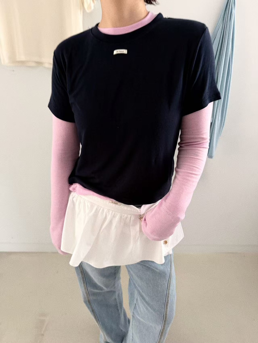 OLI SEOUL韓國直郵㊣女裝新品熱賣推薦時尚26春夏休閑人氣T恤OLI SEOULT恤