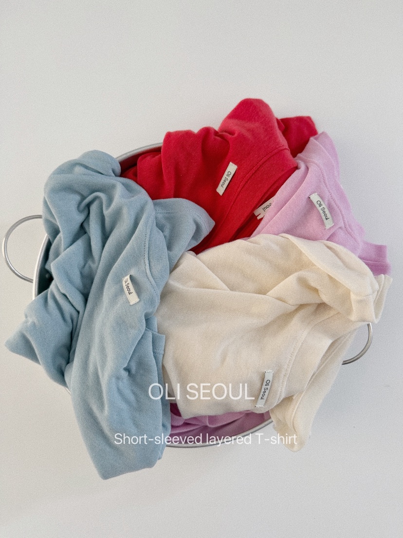 OLI SEOUL韓國直郵㊣女裝新品熱賣推薦時尚26春夏休閑人氣T恤OLI SEOULT恤