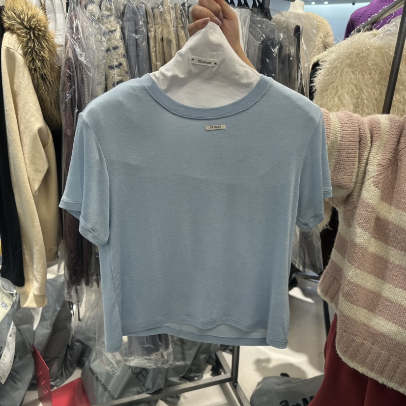 OLI SEOUL韓國直郵㊣女裝新品熱賣推薦時尚26春夏休閑人氣T恤OLI SEOULT恤圖色6