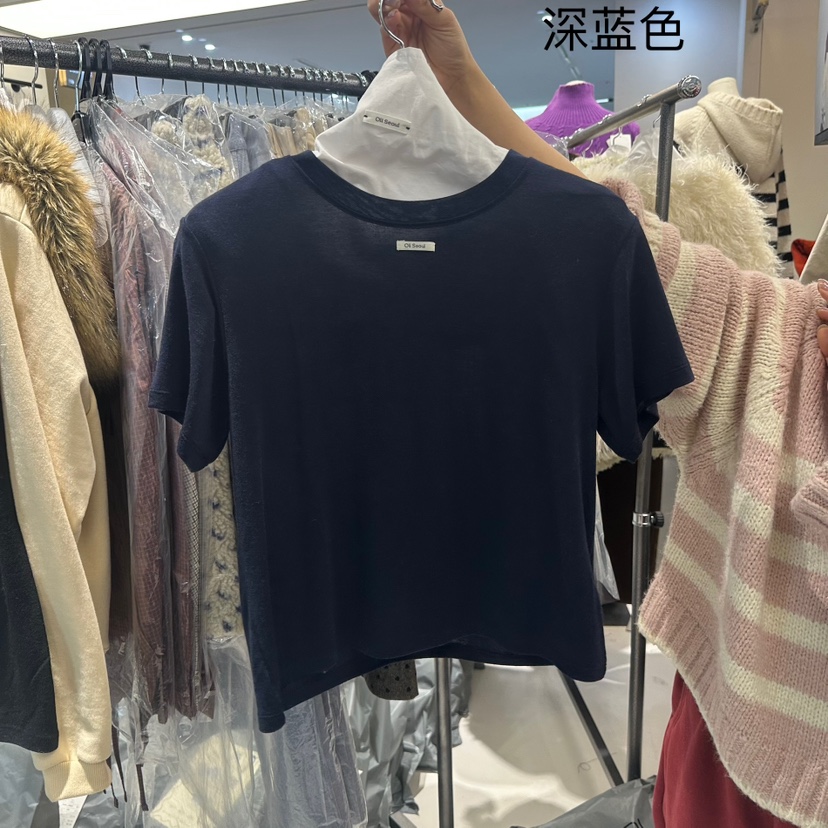 OLI SEOUL韓國直郵㊣女裝新品熱賣推薦時尚26春夏休閑人氣T恤OLI SEOULT恤圖色8