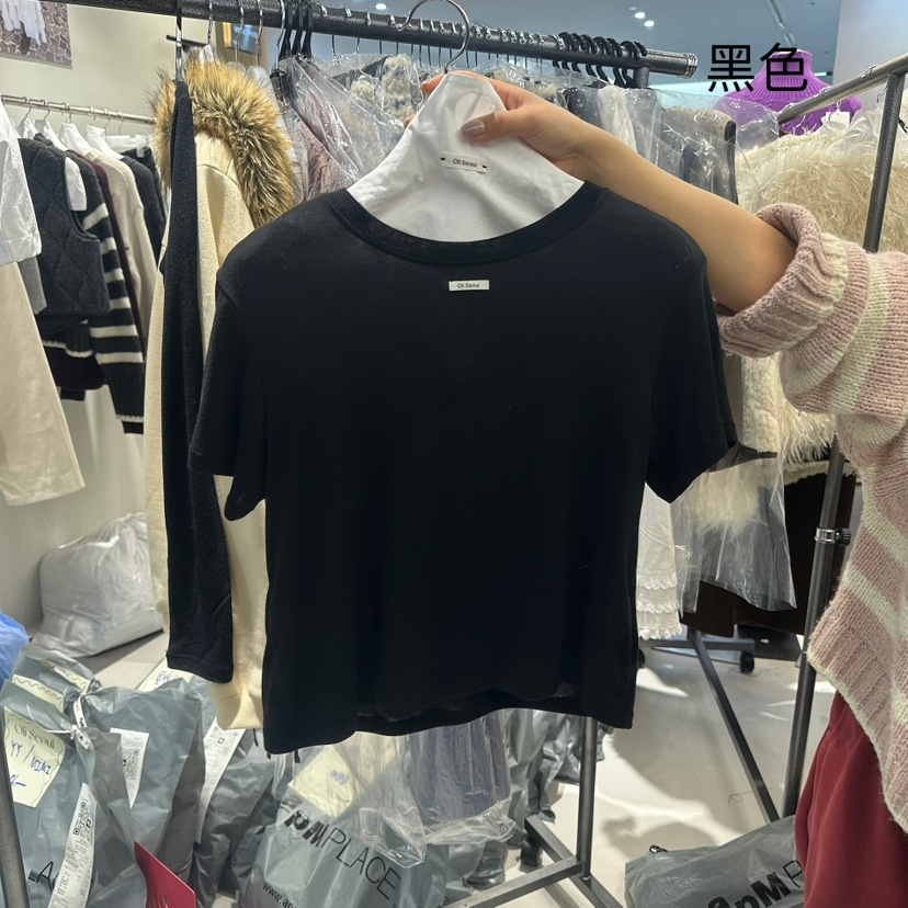 OLI SEOUL韓國直郵㊣女裝新品熱賣推薦時尚26春夏休閑人氣T恤OLI SEOULT恤圖色9