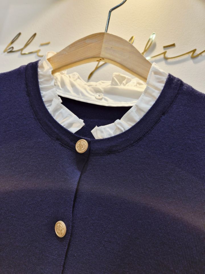 RICO韓國代購㊣女士新款休閑推薦時尚人氣職業真品針織衫棉質bling bling/RICO針織衫