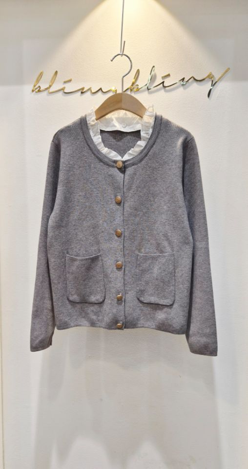 RICO韓國代購㊣女士新款休閑推薦時尚人氣職業真品針織衫棉質bling bling/RICO針織衫圖色1