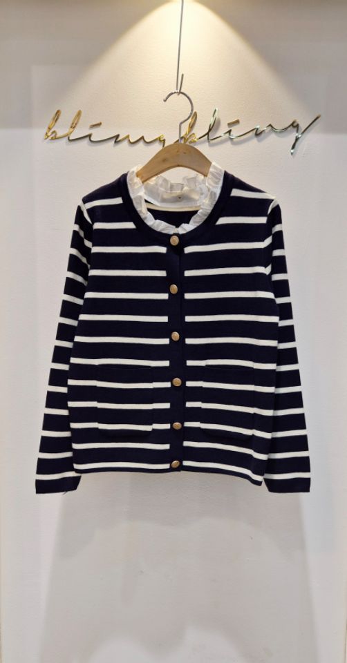 RICO韓國代購㊣女士新款休閑推薦時尚人氣職業真品針織衫棉質bling bling/RICO針織衫圖色3