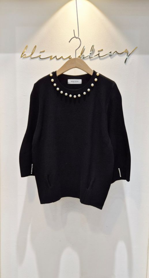 RICO東大門直郵㊣女士新品熱賣26春夏職業人氣推薦休閑針織衫bling bling/RICO針織衫圖色1