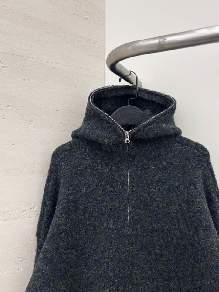 HESTORY韓國代購㊣女裝新款職業毛衣連帽針織衫男女同款拉鏈HESTORY毛衣