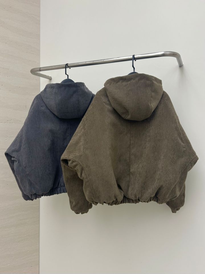 HESTORY韓國直郵㊣女裝新款人氣熱賣時尚短款棉服男女同款連帽HESTORY短款棉服