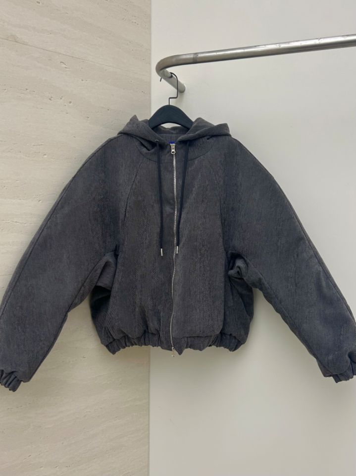 HESTORY韓國直郵㊣女裝新款人氣熱賣時尚短款棉服男女同款連帽HESTORY短款棉服圖色2