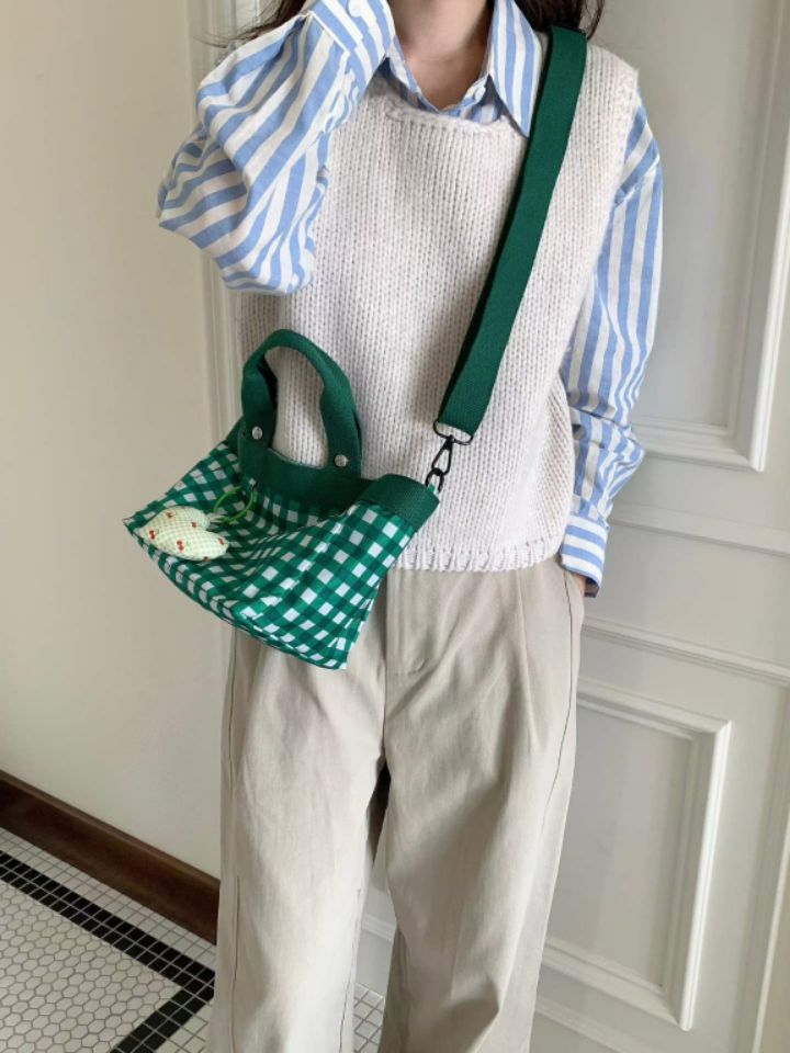 TROUVAILLE韓國直郵㊣女士新款熱賣職業推薦時尚26春夏手提包TROUVAILLE手提包