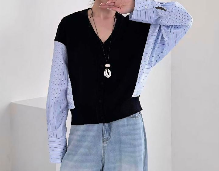 RICO㊣東大門代購女士新款休閑人氣時尚熱賣職業針織衫棉質bling bling/RICO針織衫