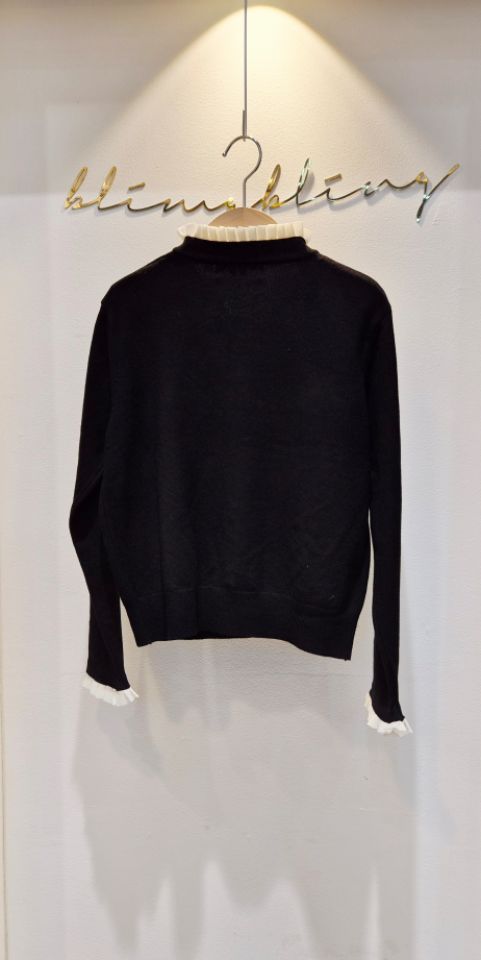 RICO韓國代購㊣女裝新款26春夏時尚人氣真品推薦針織衫紐扣bling bling/RICO針織衫