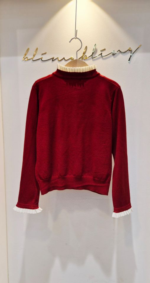 RICO韓國代購㊣女裝新款26春夏時尚人氣真品推薦針織衫紐扣bling bling/RICO針織衫