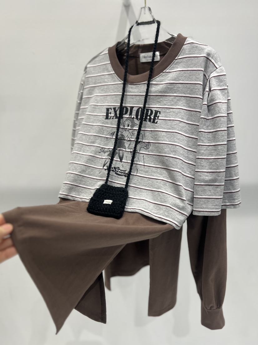 BLUE BANANA㊣東大門代購女裝新款真品推薦26春夏時尚長袖T恤BLUE BANANA長袖T恤