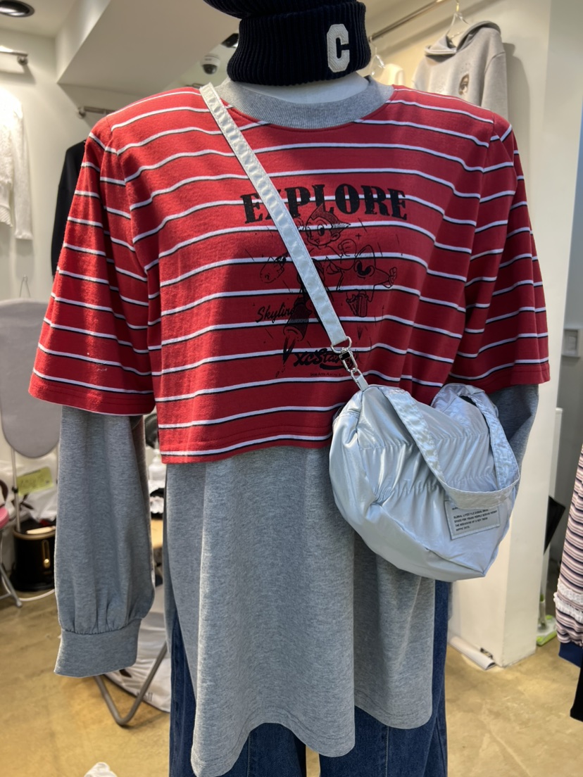 BLUE BANANA㊣東大門代購女裝新款真品推薦26春夏時尚長袖T恤BLUE BANANA長袖T恤