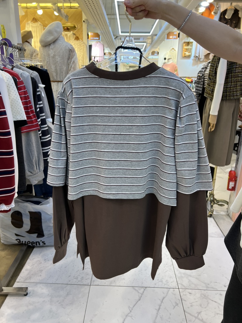 BLUE BANANA㊣東大門代購女裝新款真品推薦26春夏時尚長袖T恤BLUE BANANA長袖T恤