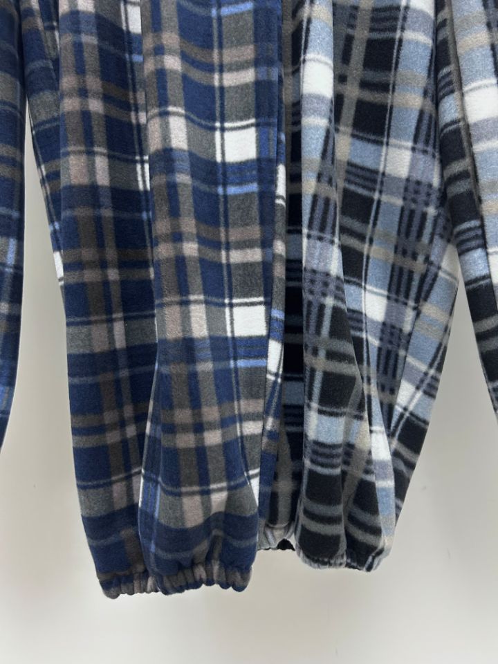 HESTORY韓國代購㊣女裝新品人氣推薦休閑褲男女同款格紋抓絨HESTORY休閑褲