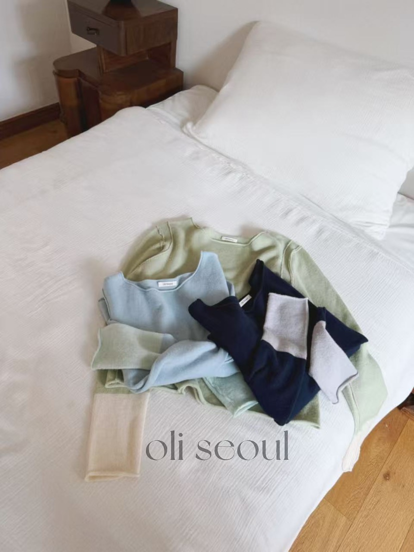 OLI SEOUL㊣東大門實拍女士新品推薦人氣休閑職業真品針織衫OLI SEOUL針織衫