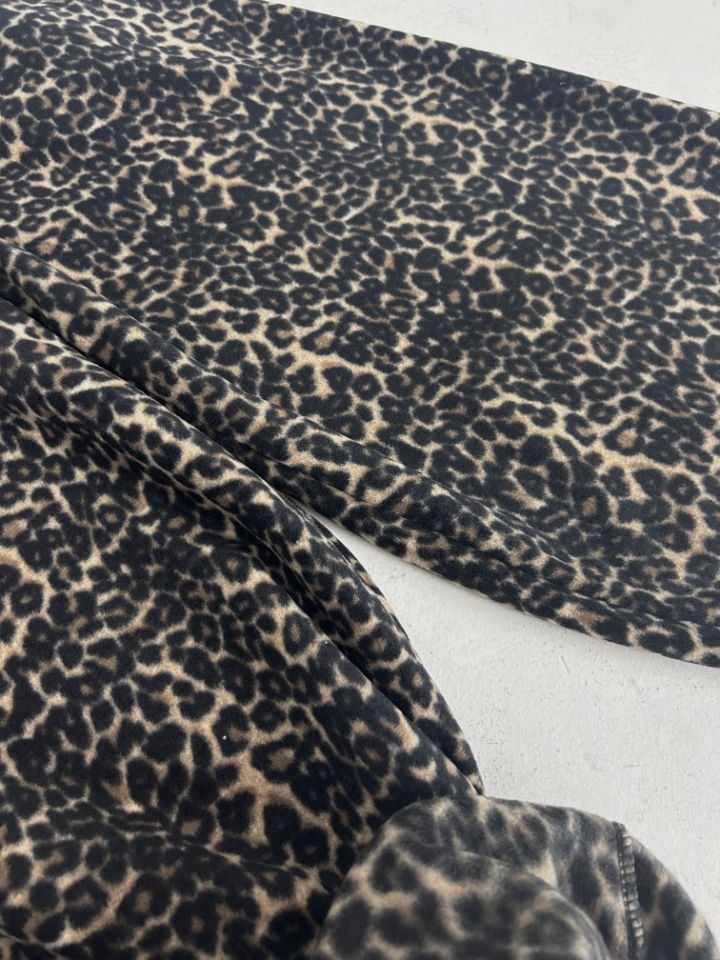 HESTORY㊣東大門代購女裝新品推薦26春夏休閑褲男女同款抓絨豹紋HESTORY休閑褲