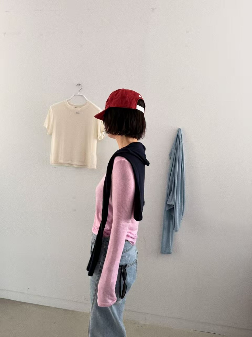 OLI SEOUL㊣東大門實拍女裝新款推薦熱賣職業時尚休閑長袖T恤OLI SEOUL長袖T恤