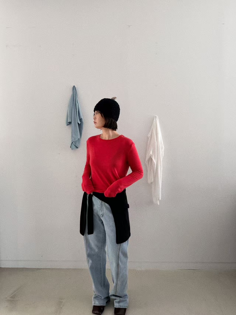 OLI SEOUL㊣東大門實拍女裝新款推薦熱賣職業時尚休閑長袖T恤OLI SEOUL長袖T恤