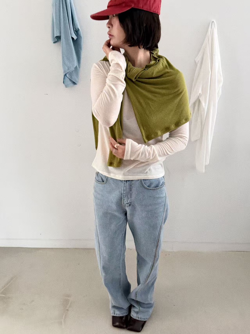 OLI SEOUL㊣東大門實拍女裝新款推薦熱賣職業時尚休閑長袖T恤OLI SEOUL長袖T恤