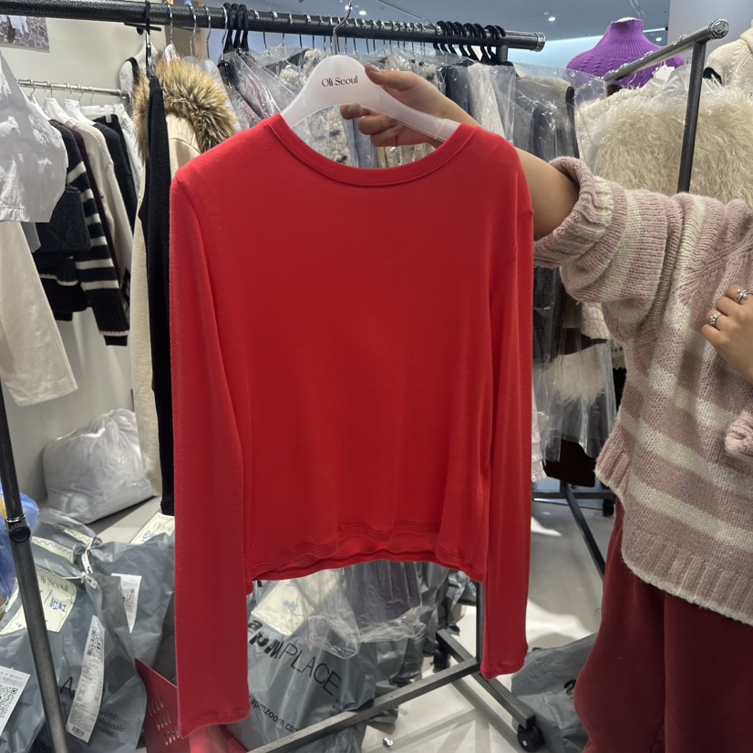 OLI SEOUL㊣東大門實拍女裝新款推薦熱賣職業時尚休閑長袖T恤OLI SEOUL長袖T恤圖色5